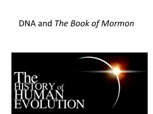 DNA and The Book of Mormon