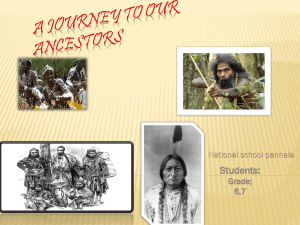 A jorney to our ancestors - Schools Online