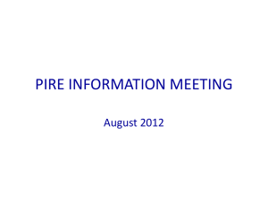 pire information meeting