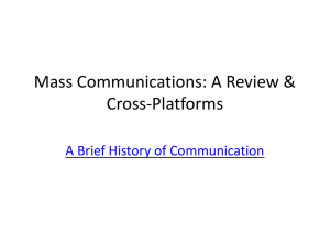 Mass Communications: Critical Approach