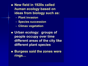 Ch. 8 Ecology, Capitalism, and Expanding Scope of Urb Analysis