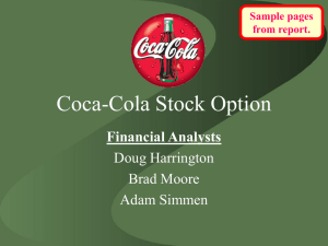 Coca-Cola Stock Option
