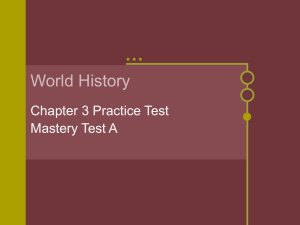 World History Chapter 3