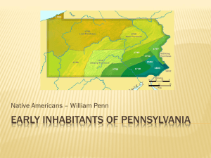 Early Inhabitants of Pennsylvania