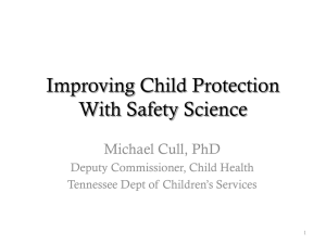 Creating a Culture of Safety in Child Welfare