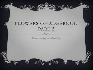 Flowers of algernon part 3