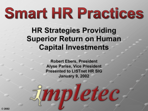 Smart HR Practices