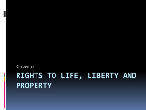 Rights to life, liberty and property
