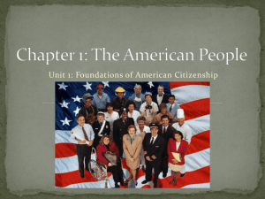 Chapter 1: The American People