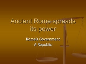 Ancient Rome spreads its power