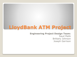 LloydBank ATM Project Presentation