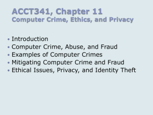 Computer Crime & Abuse