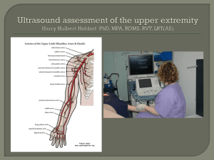 Upper Extremity Assessment Utilizing Ultrasound