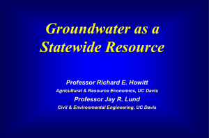 CALVIN and Groundwater Results Presentation 9/20/99