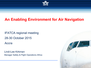 IATA - An Enabling Environment for Air Navigation