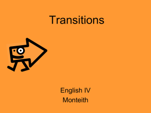 Transitions - British Literature