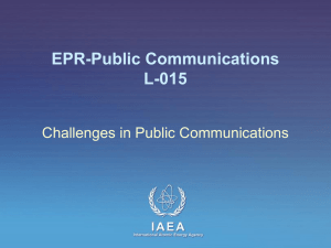 L-015 Challenges in Public Communications