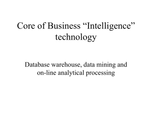 Data warehouse data mining and OLAP