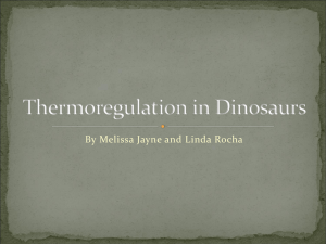 Thermoregulation in Dinosaurs
