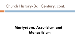 Church History-3d. Century, cont.