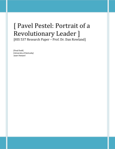 [ Pavel Pestel: Portrait of a Revolutionary Leader ]