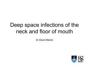 Deep space infections of the neck and floor of mouth (28 Jan 2009)
