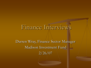 Finance Interviews