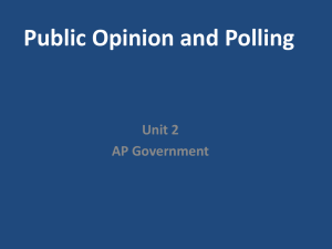 Public Opinion • Public Opinion