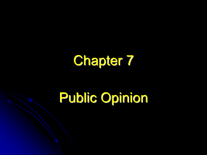 AP Government Chapter 7 Public Opinion notes