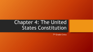 Ch. 4- The United States Constitution