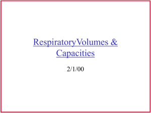 RespiratoryVolumes & Capacities