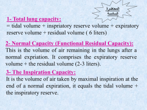 1- Total lung capacity