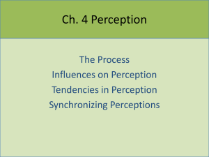 Ch. 4 Perception