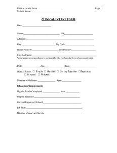 (Word) Clinical Interview Form - Dr. Tanya Mesirow | Licensed