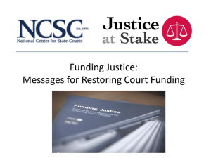 Messages for Restoring Court Funding