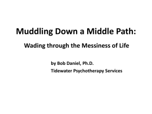 Muddling Down a Middle Path
