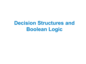 Python Programming Decision Structures PPT