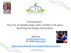 Introduction: The Use of Mobile Apps with Children 0