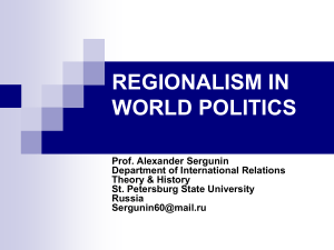 political regional studies