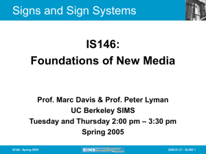 Signs and Sign Systems