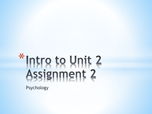 Intro to Unit 2 Assignment 2