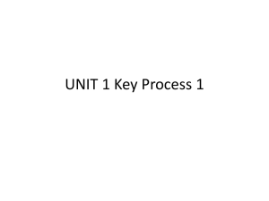 UNIT 1 Key Process 1