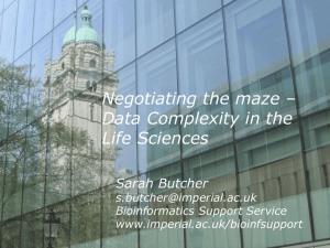Data Complexity in the Life Sciences
