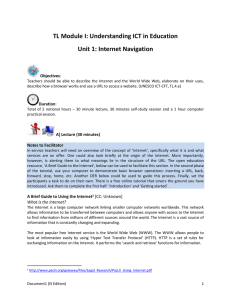 TL Module I: Understanding ICT in Education