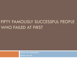 50 Most Famous People who got success but failed at first