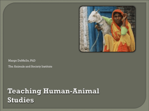Teaching Human-Animal Studies - Animals and Society Institute