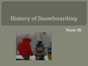 History of Snowboarding