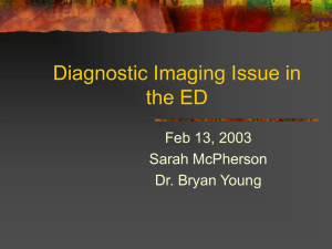 Diagnostic Imaging Issue in the ED