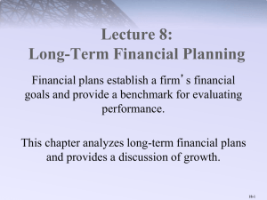Long-Term Financial Planning