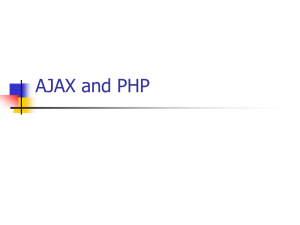 AJAX and PHP